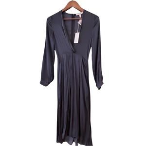 Grade & Gather Wrap Long Sleeve Dress, S